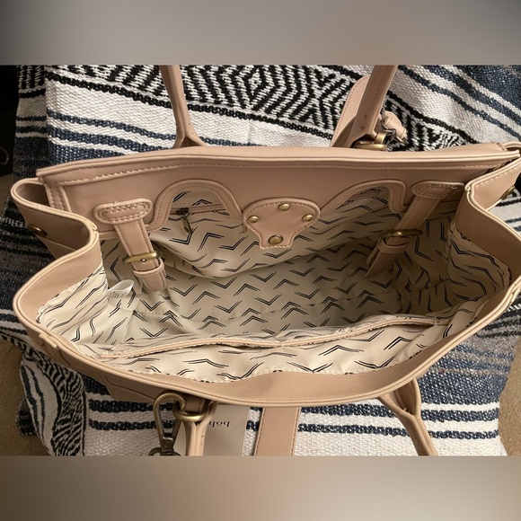 NWT Moda Luxe blush cream purse from Böhme. Dual straps. - Picture 3 of 9